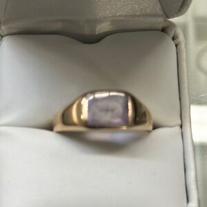375563 10k yg Gold and Amethyst Men's Ring